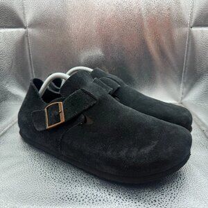Size EU 44 Klukge Mens‎ Black Comfort Shearling Suede Clog Shoes